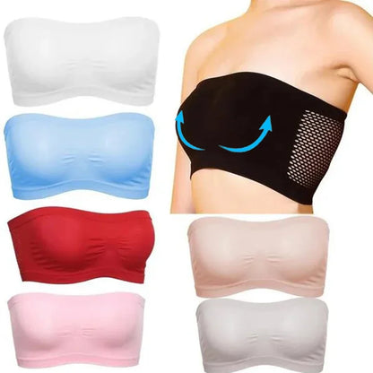 Bella Zomerse Ademende Mesh Tube Beha voor Comfort en Stijl