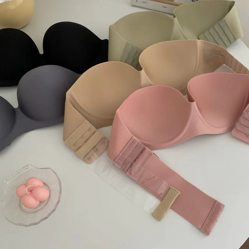 Glimmer's Zomerse Nieuwe Plakkerige Strapless Onzichtbare Sexy Beha