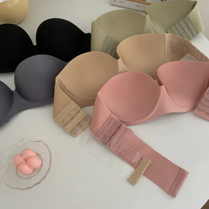 Glimmer's Zomerse Nieuwe Plakkerige Strapless Onzichtbare Sexy Beha