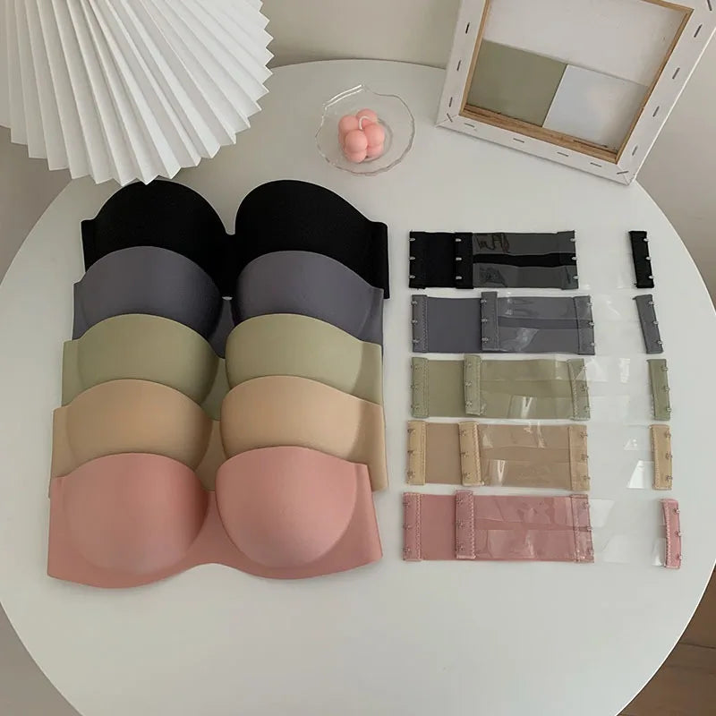Glimmer's Zomerse Nieuwe Plakkerige Strapless Onzichtbare Sexy Beha