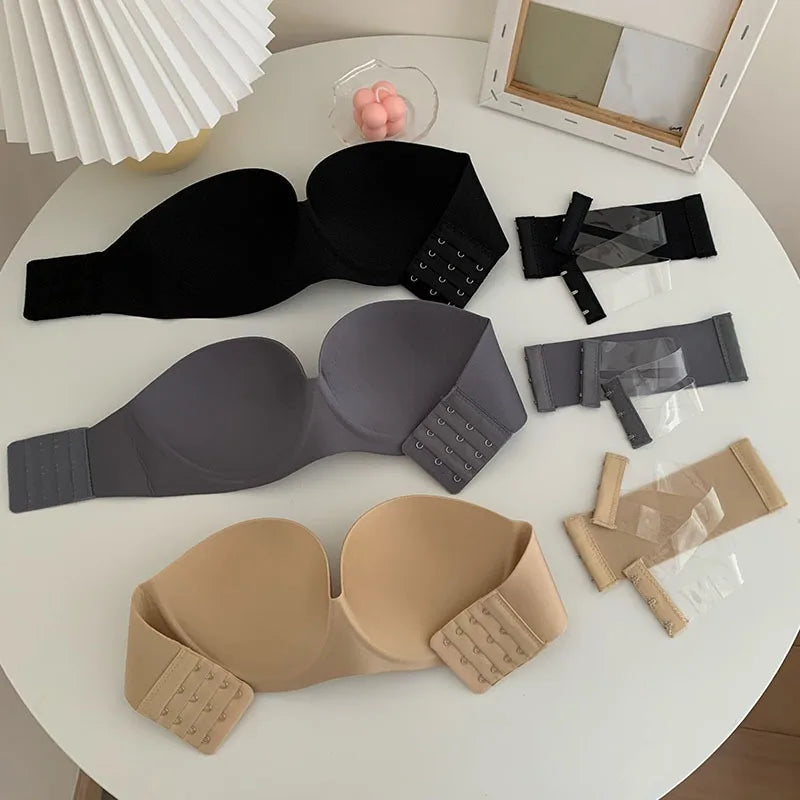 Glimmer's Zomerse Nieuwe Plakkerige Strapless Onzichtbare Sexy Beha