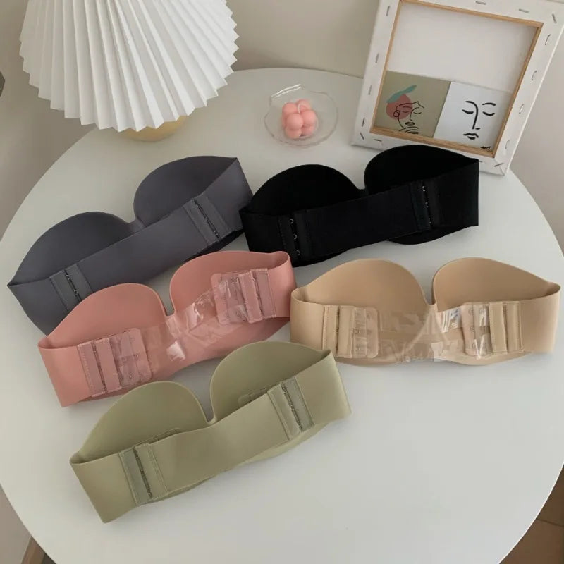 Glimmer's Zomerse Nieuwe Plakkerige Strapless Onzichtbare Sexy Beha