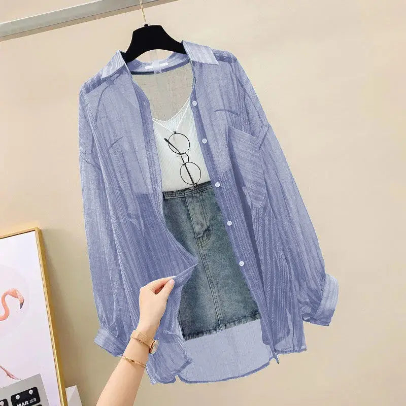 Zomerzonnescherm Chiffon Blouse