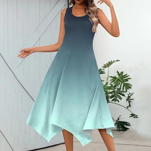 Zomerse "Zonnestraal" Maxi Jurk voor Vrolijke Dames
