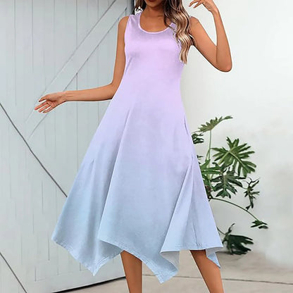 Zomerse "Zonnestraal" Maxi Jurk voor Vrolijke Dames
