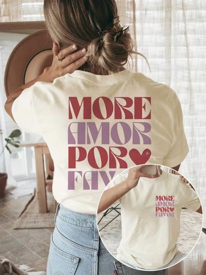 T-shirt met print en korte mouwen