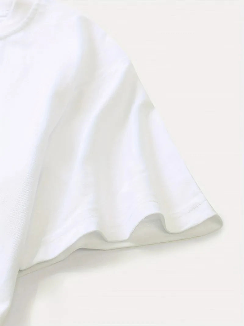T-shirt met print en korte mouwen