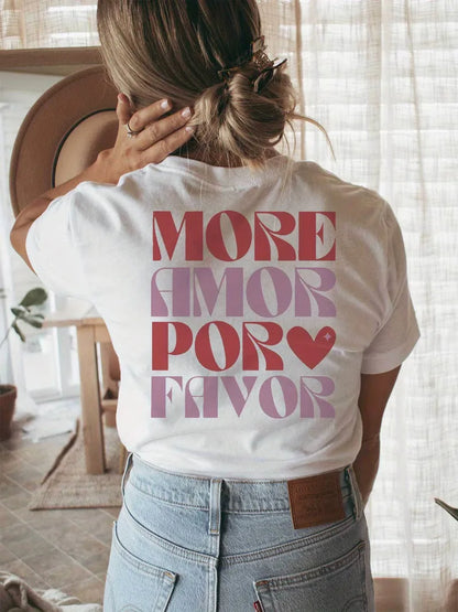 T-shirt met print en korte mouwen