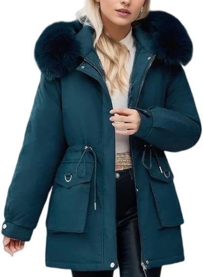 Elegante Winterjas voor Vrouw Warm en Stijlvol
