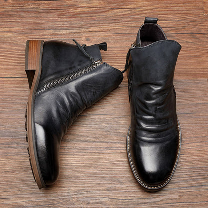 Leren Chelsea Boots Klassiek Design voor Mannen