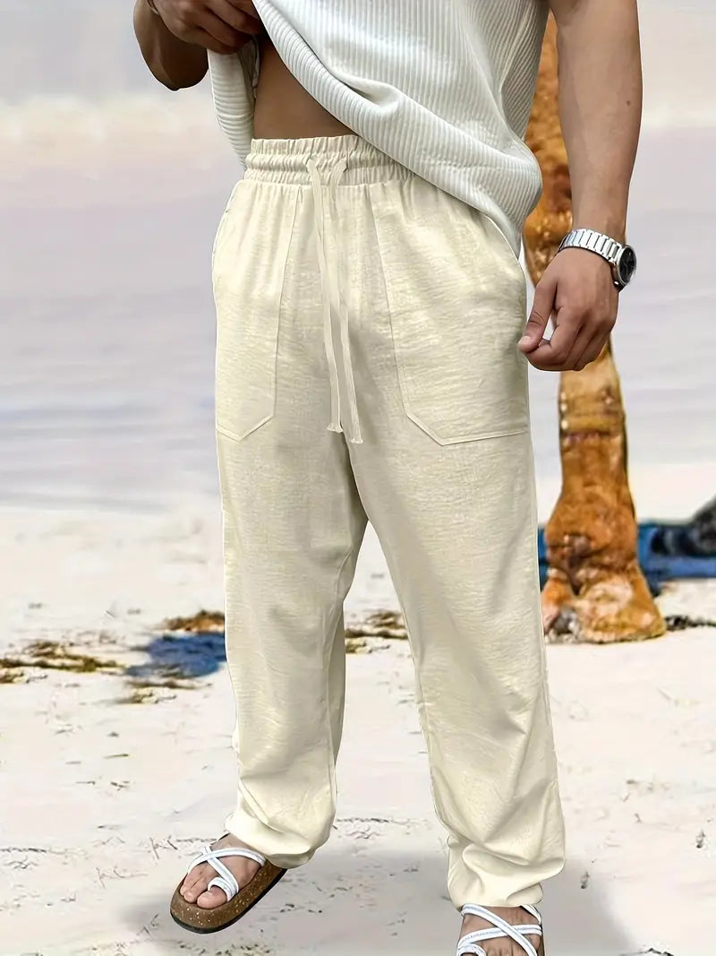 Linnen Herenbroek Casual Maes Zomerbroek Lichtgewicht