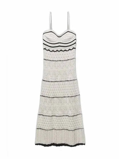 Zomerse Midi Strandjurk met Sling Design
