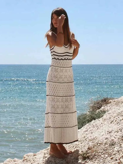 Zomerse Midi Strandjurk met Sling Design