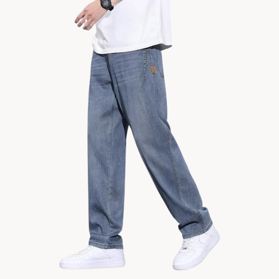 Heren Loose-Fit Jeans Retro Stijl Casual