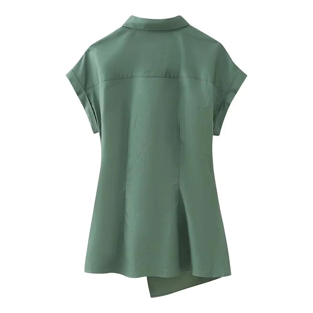 Zomerse Oase Poplin Blouse van Luna Bella