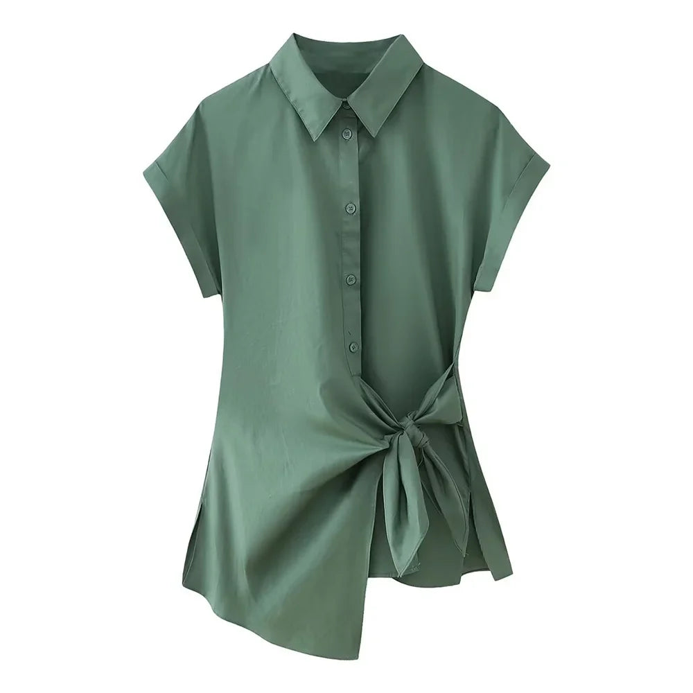 Zomerse Oase Poplin Blouse van Luna Bella