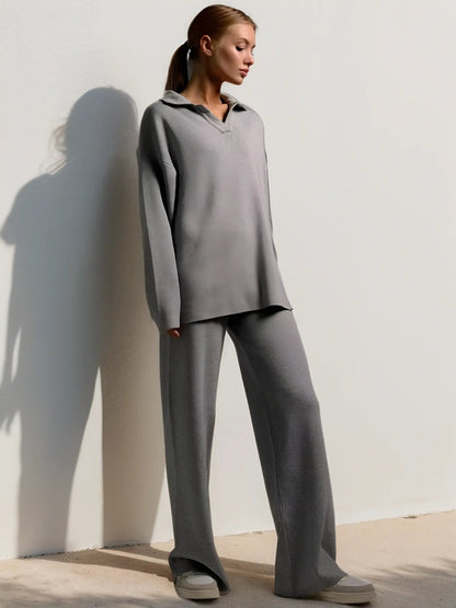 Zachte Tweedelige Set Sienna Cozy Lounge - Mode Vibes