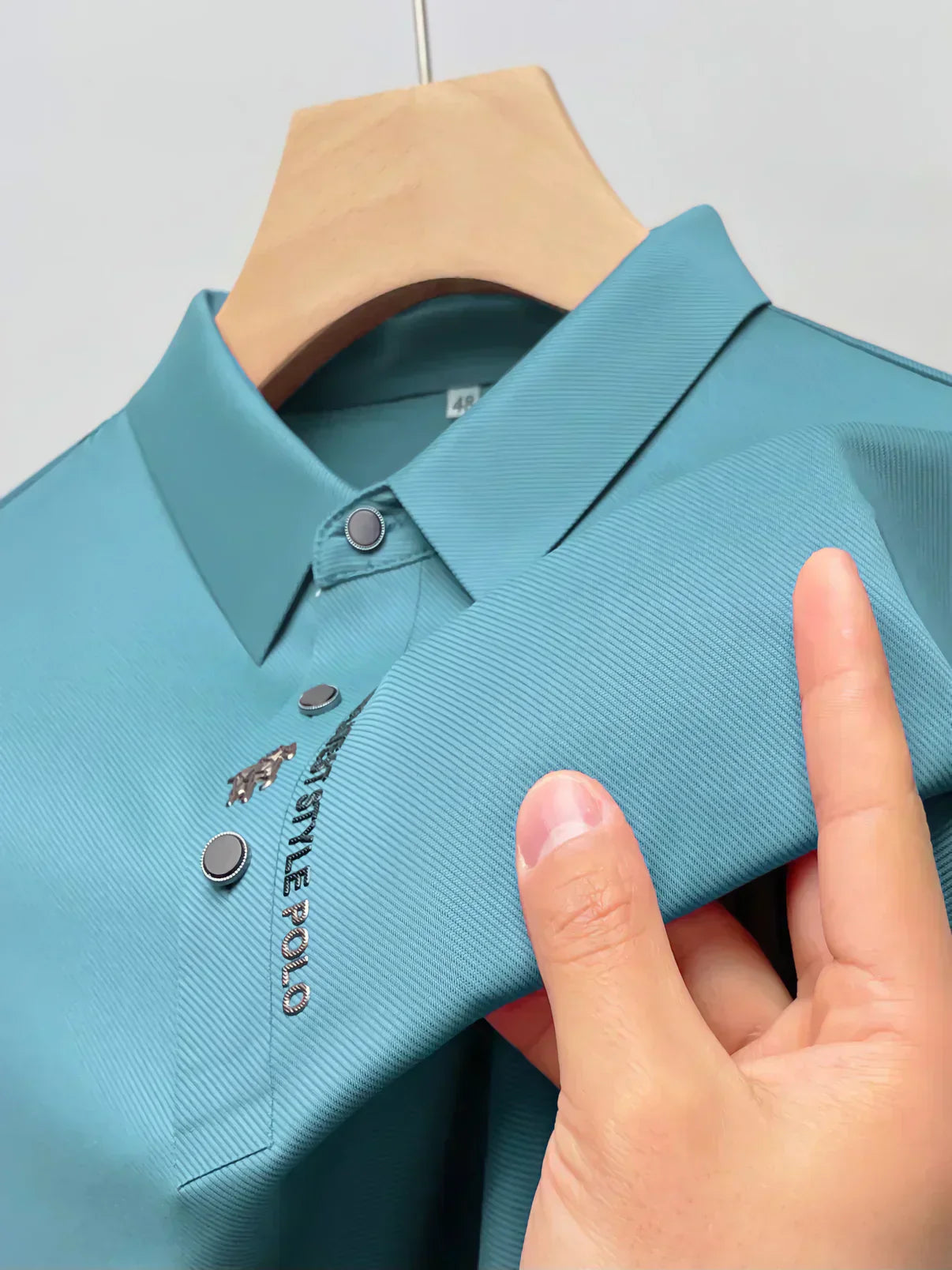 Heren Kreukvrije Polo – Comfortabele Stretch Polo T-Shirt
