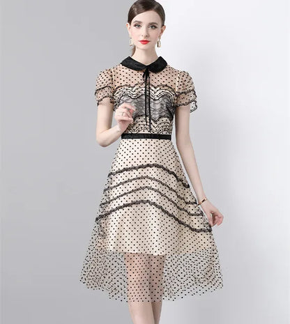 Betoverende Vrouwen Beading Doll Kraag Jurk