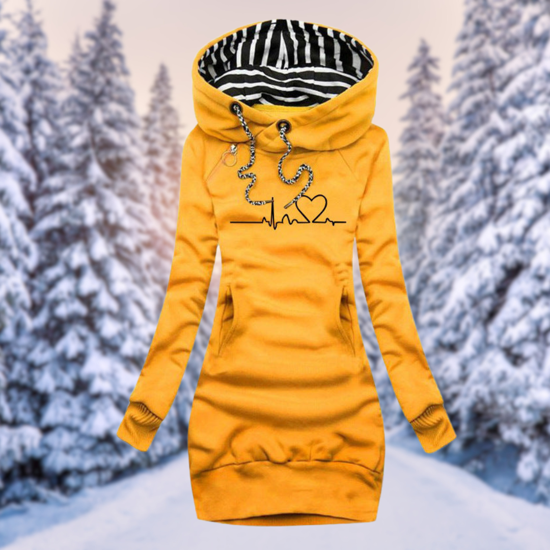 Hond Hoodie Jurk Winter Warm Comfortabel