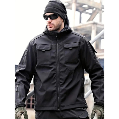 Tobias | Giacca softshell idrorepellente con cappuccio