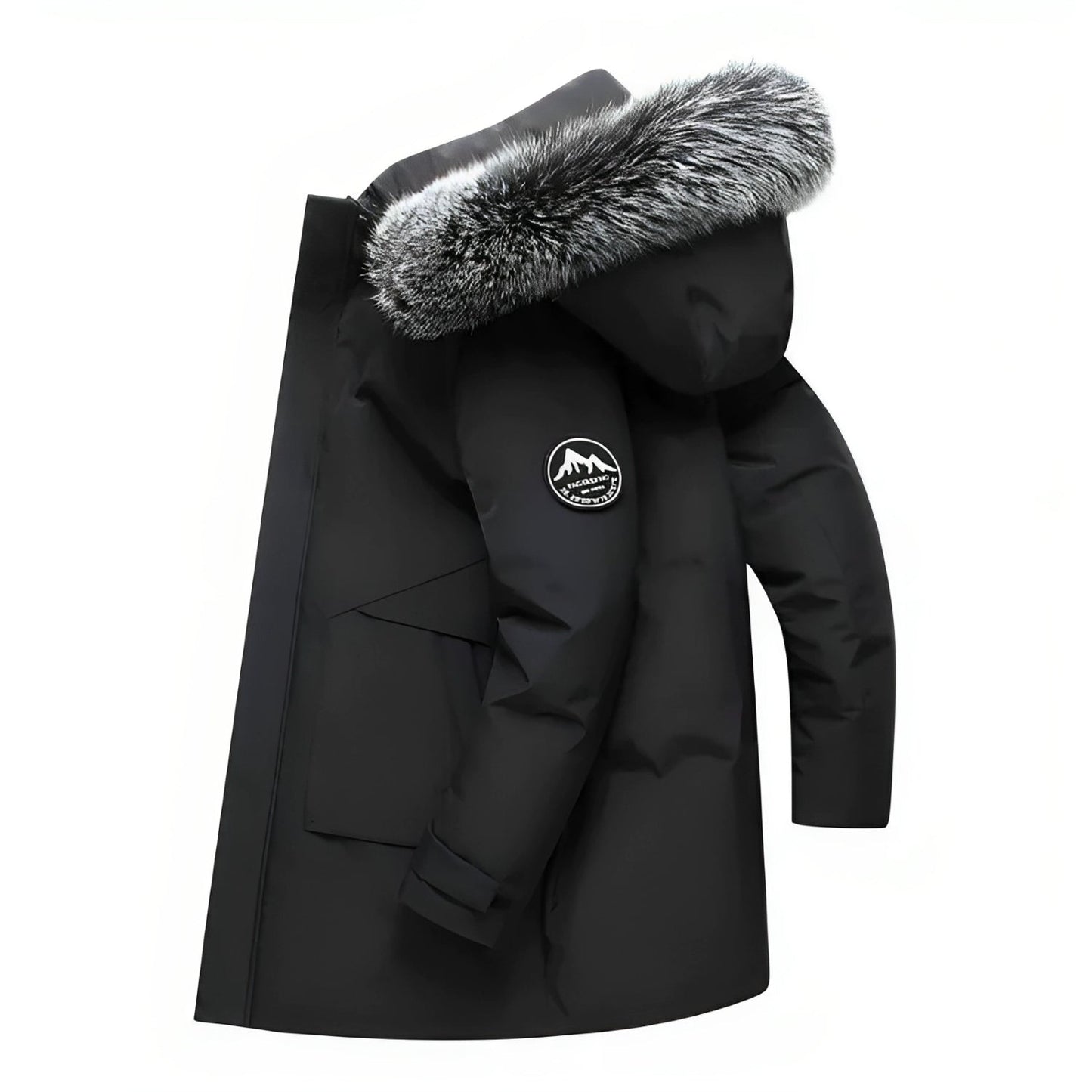 Warme Winterjas met Capuchon en Imitatiebont