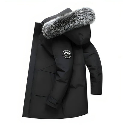 Warme Winterjas met Capuchon en Imitatiebont