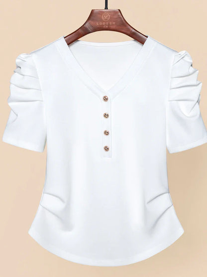 SoleilChic Zwarte Zomer T-Shirts