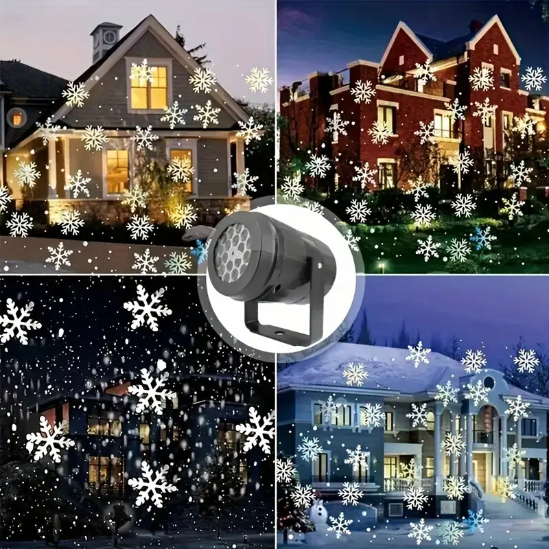 Transformeer je huis in een winterwonderland met de sneeuwvlokkenprojector van Torenza. Dit apparaat projecteert prachtige sneeuwvlokken op je gevel, waardoor je tuin of huis een magische uitstraling krijgt. Ideaal voor de feestdagen, eenvoudig in gebruik en geschikt voor elke gelegenheid. Voeg een feestelijke sfeer toe aan je buitenruimte.