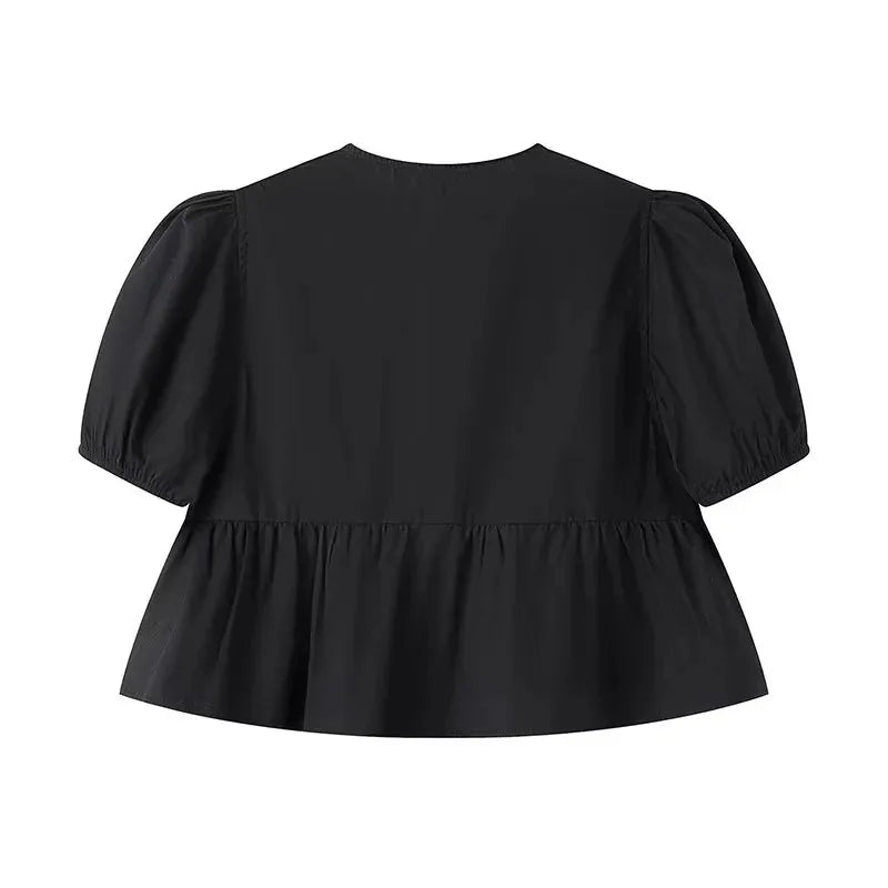 Paradise Bloom Witte Crop Top