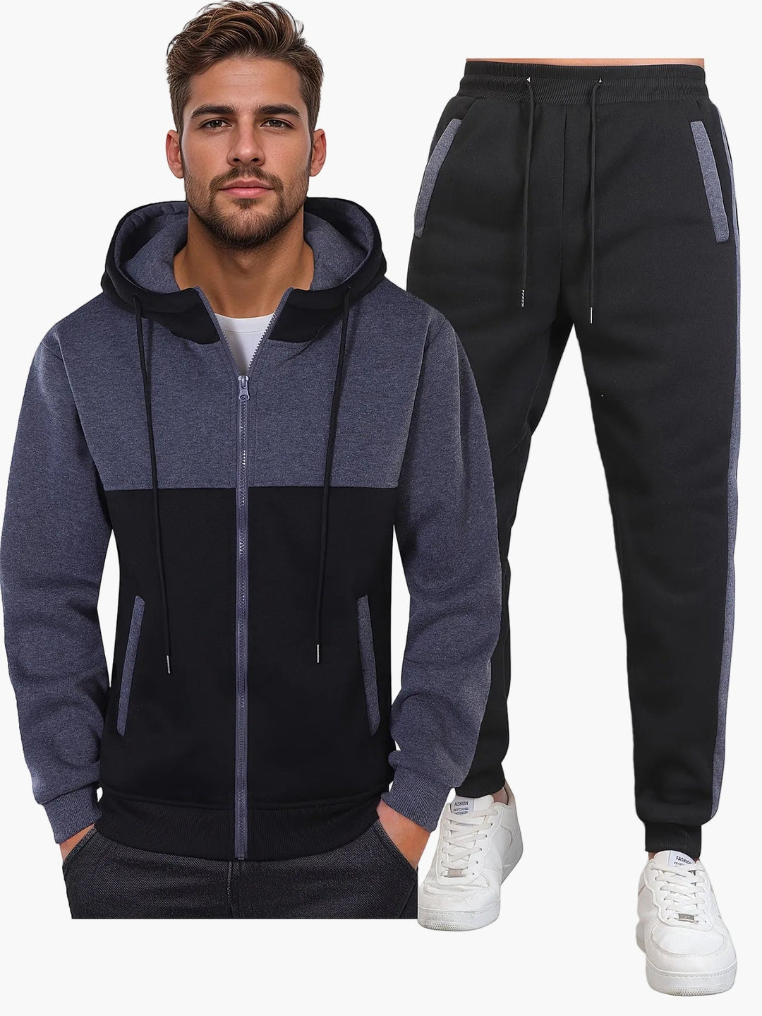 Trainingspak Heren Capuchon Ritsjas Softshell - Mode Vibes