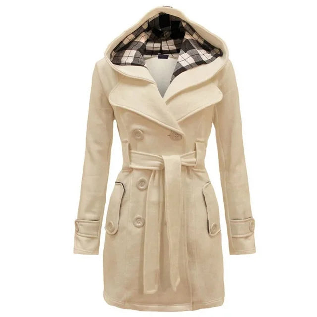 Dames Trenchcoat Waterdicht Chique en Warm - Mode Vibes