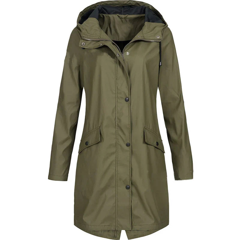 Dames Trenchcoat Waterdicht Winddicht Regenjas
