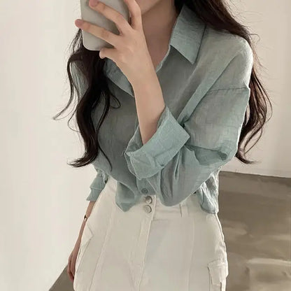 Zomerbries Effen Kleur Anti Blouse