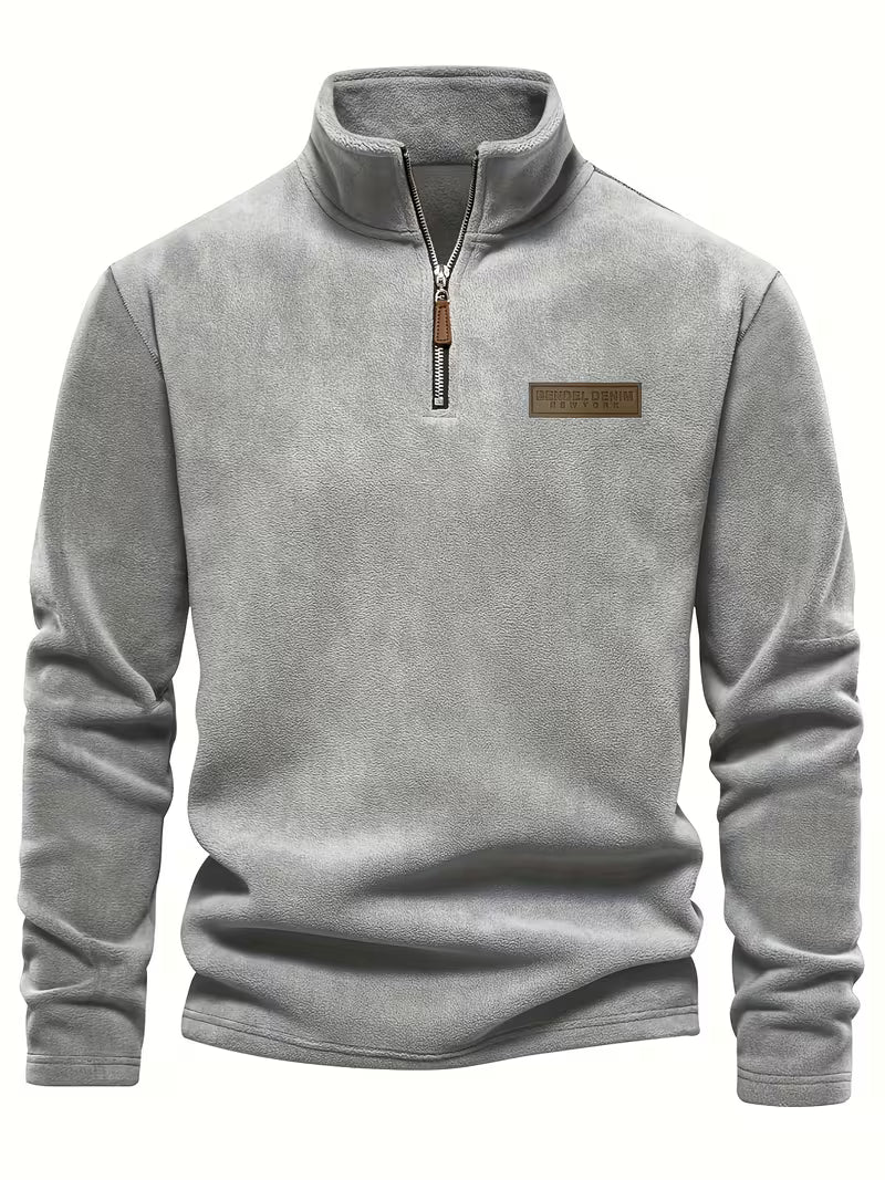 Trui met Staande Kraag en Half Rits voor Dames - Mode Vibes