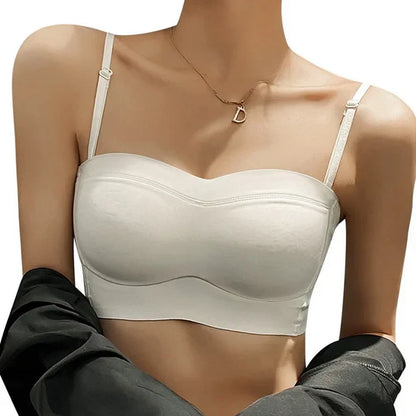 Naadloze Verzamelde Ultra-dunne Strapless BH