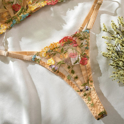 Kantige Lingerie Set Tweedelig met Borduurwerk
