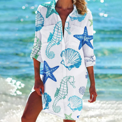 Abito Estivo Donna Valencia Classique – A-Line Multicolore in Cotone Leggero-2