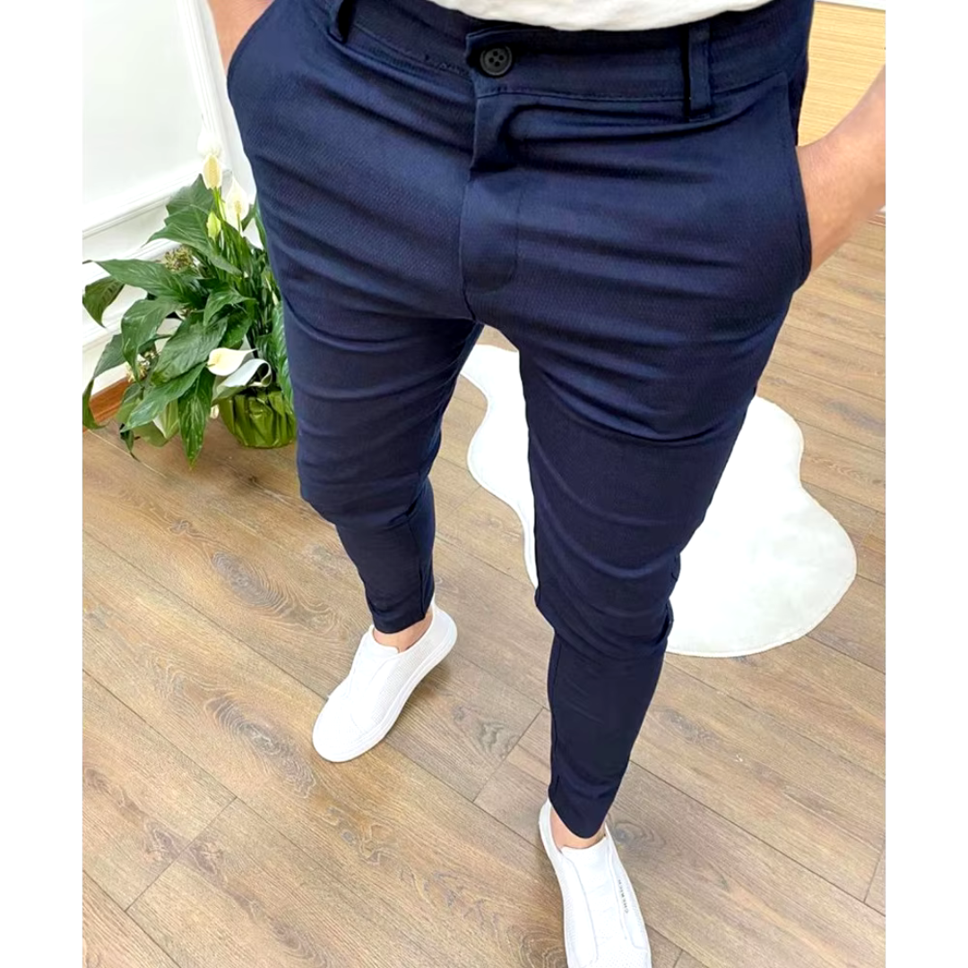 Siem Heren Chino Jogger Slim Fit Comfortabele Broek