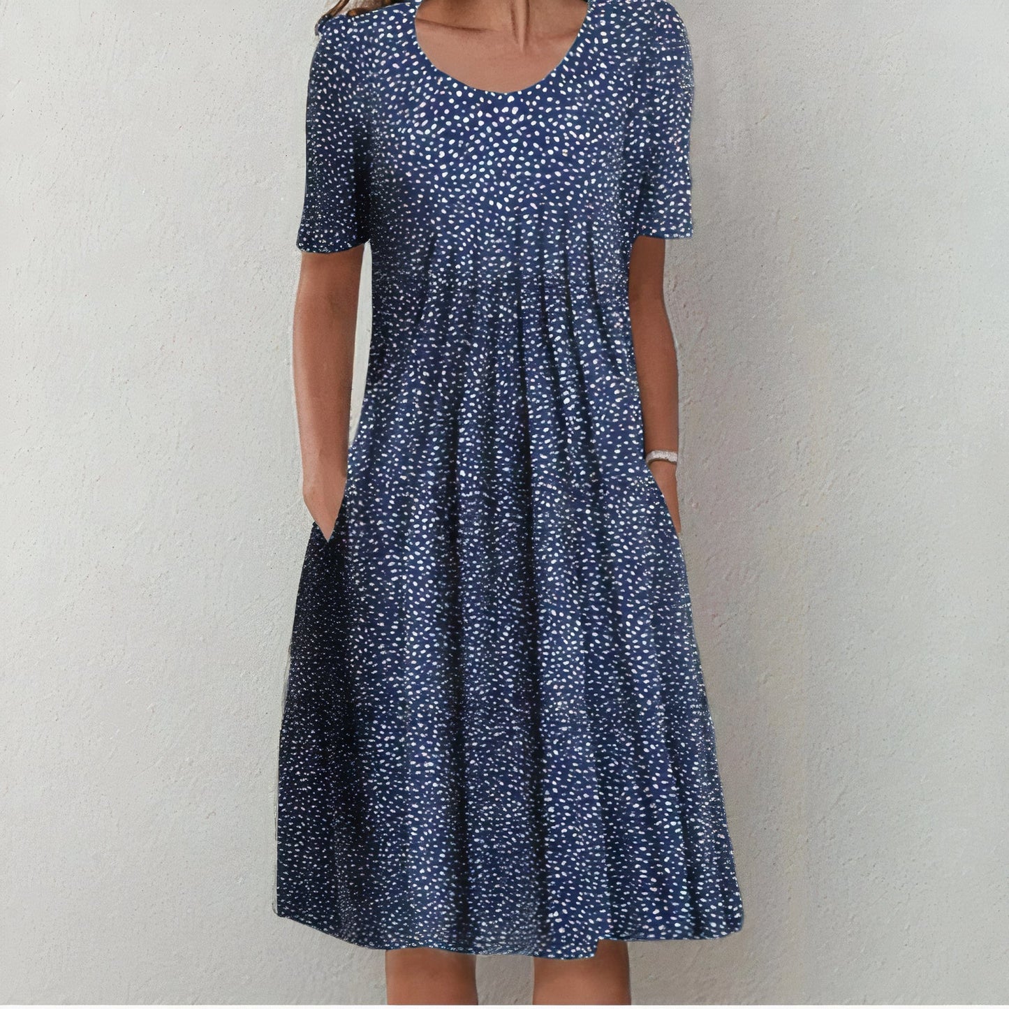 Vrouwen Jurk Katoen Stijlvol Lina Model