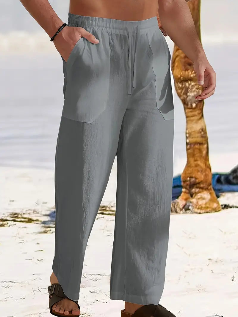 Linnen Herenbroek Casual Maes Zomerbroek Lichtgewicht