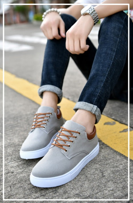 Stijlvolle Heren Sneakers Casual Leren Schoenen