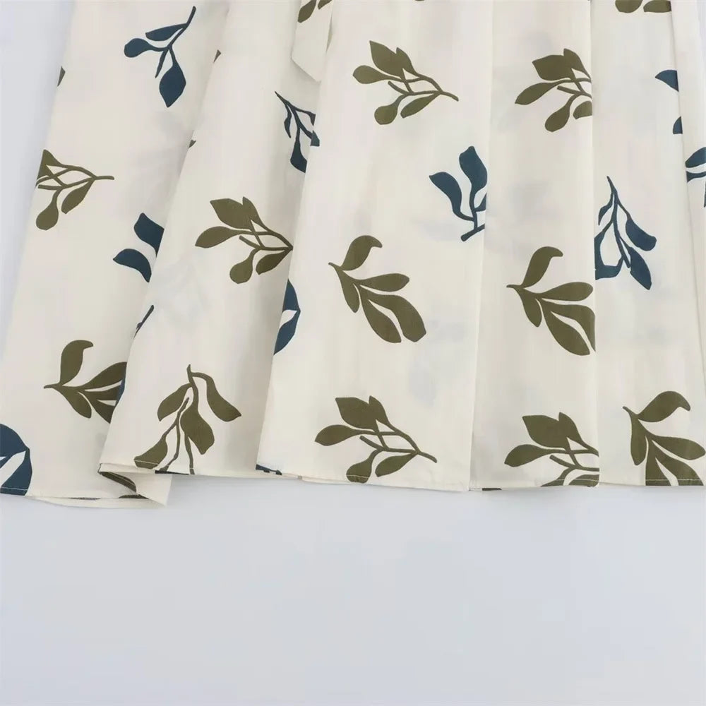 HelderHemel Zomerjurk Met Poplin Print