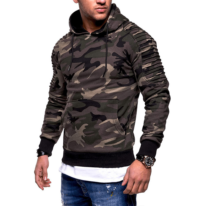 Lichtgewicht Heren Hoodie met Capuchon en Lange Mouwen