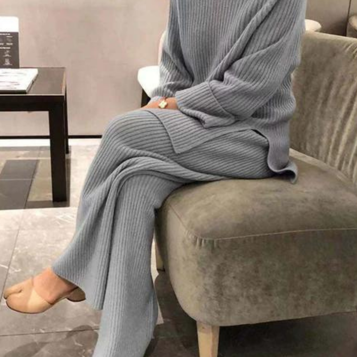 Melissa | maglione e pantaloni in maglia