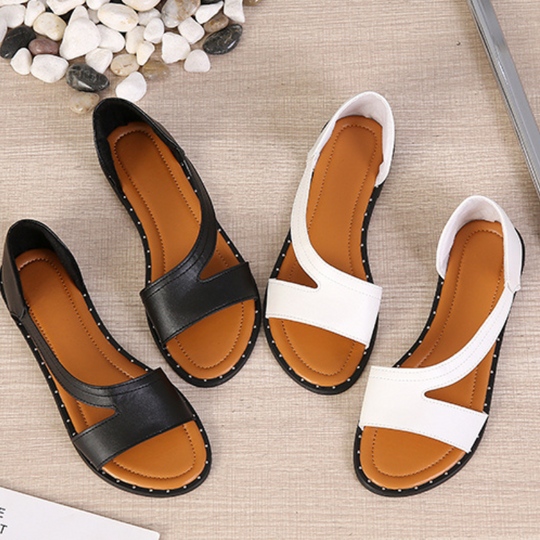 Elegante Avondsandalen van Luxe Leder voor Vrouw - Mode Vibes