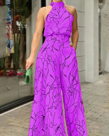 Halter Jumpsuit Trendy Stijlvol Zomerjurk