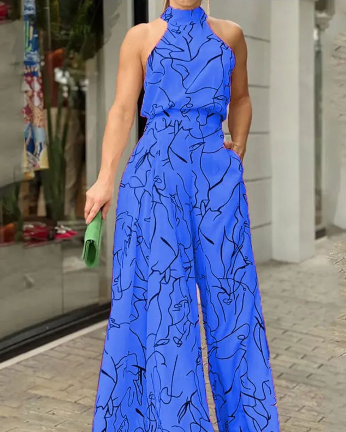 Halter Jumpsuit Trendy Stijlvol Zomerjurk