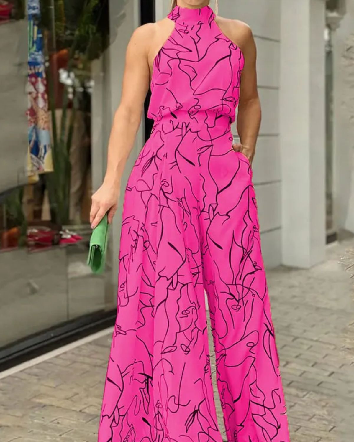 Halter Jumpsuit Trendy Stijlvol Zomerjurk