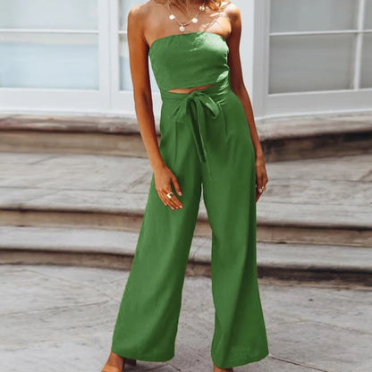 Strapless Jumpsuit Zomers Jurk Vrouwelijk Elegant